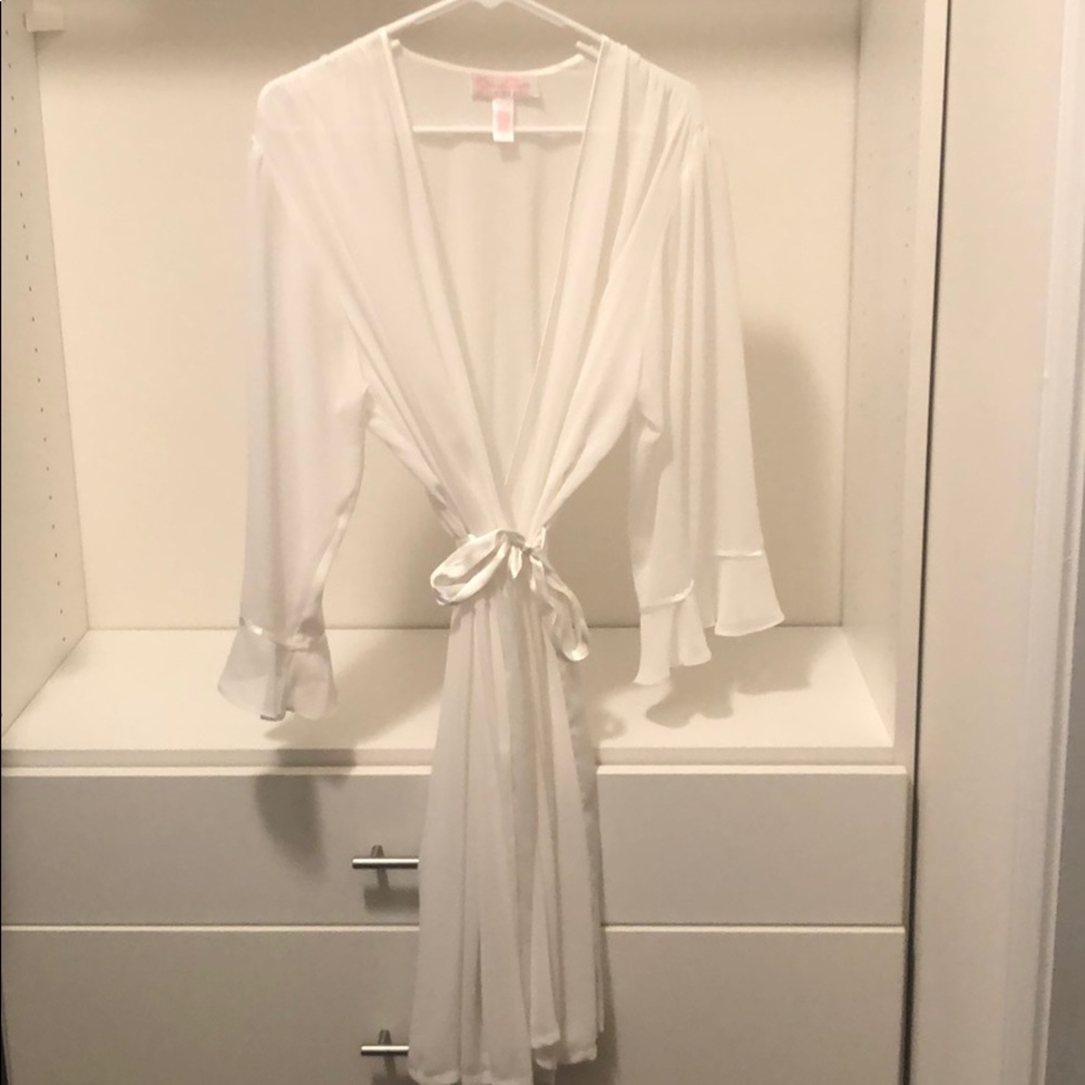 Oscar De La Renta Pink Label Sheer Robe